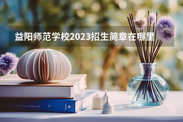 益阳师范学校2023招生简章在哪里找