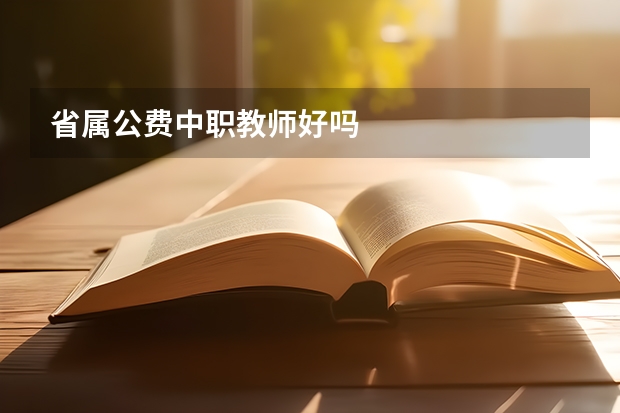 省属公费中职教师好吗